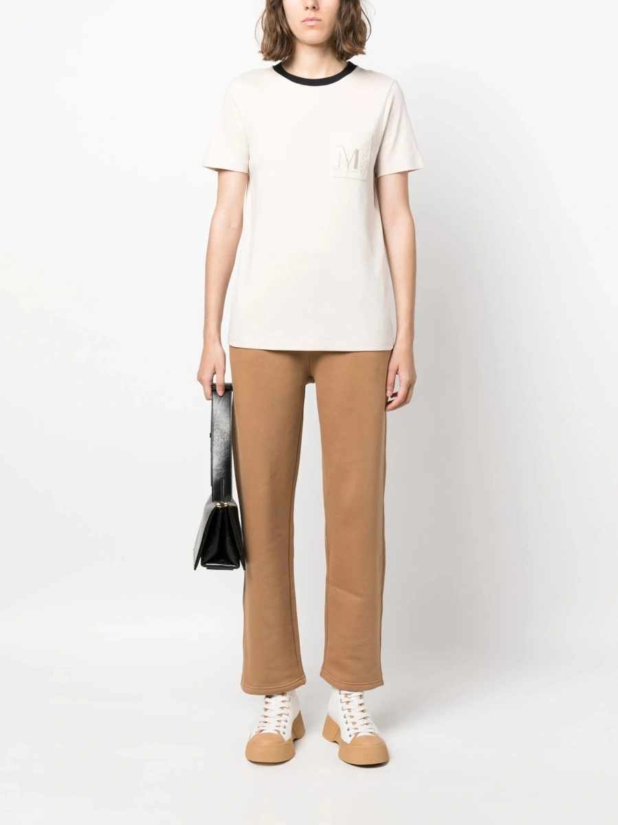 Pantaloni drepti Max Mara maro - Img 2