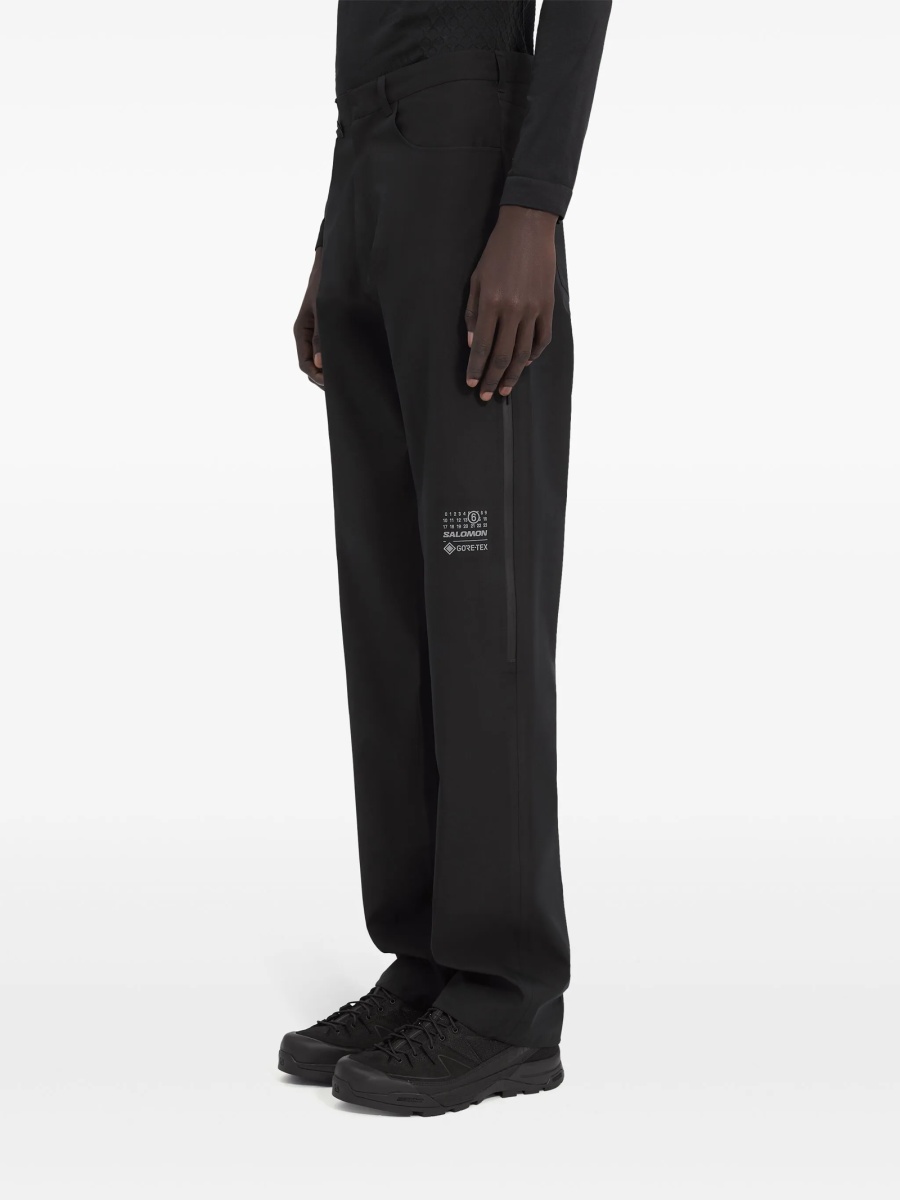 Pantaloni drepti MM6 Maison Margiela negri - Img 5