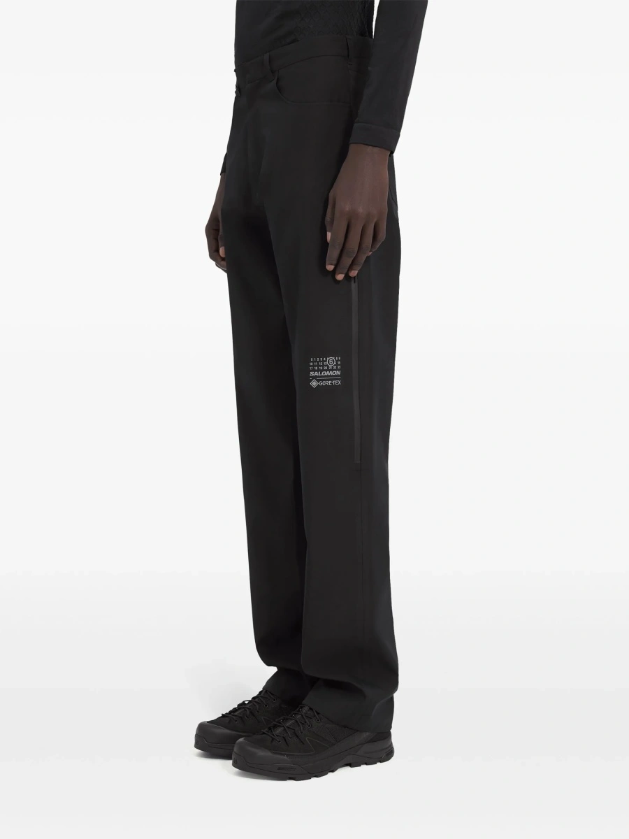 Pantaloni drepti MM6 Maison Margiela negri - Img 5