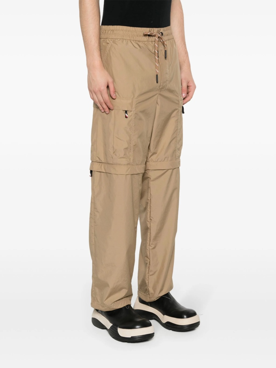 Pantaloni drepti Moncler Grenoble neutri din polyester - Img 3