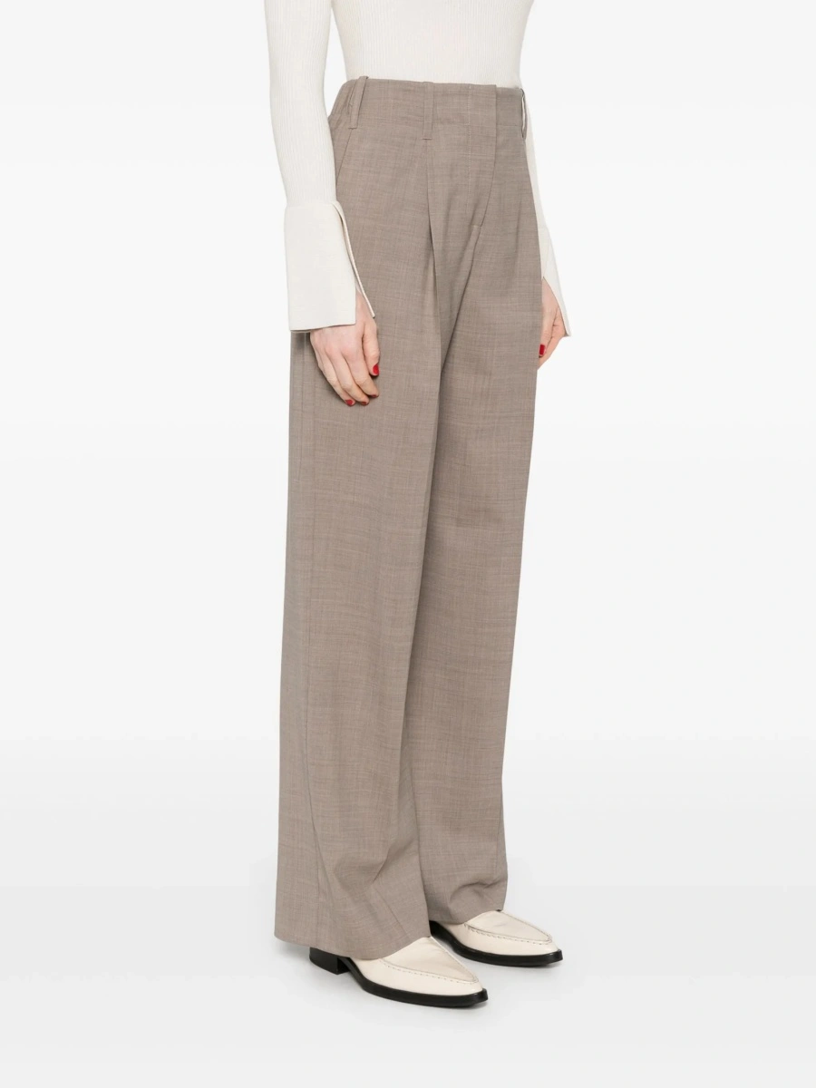 Pantaloni drepti P.A.R.O.S.H. maro - Img 3