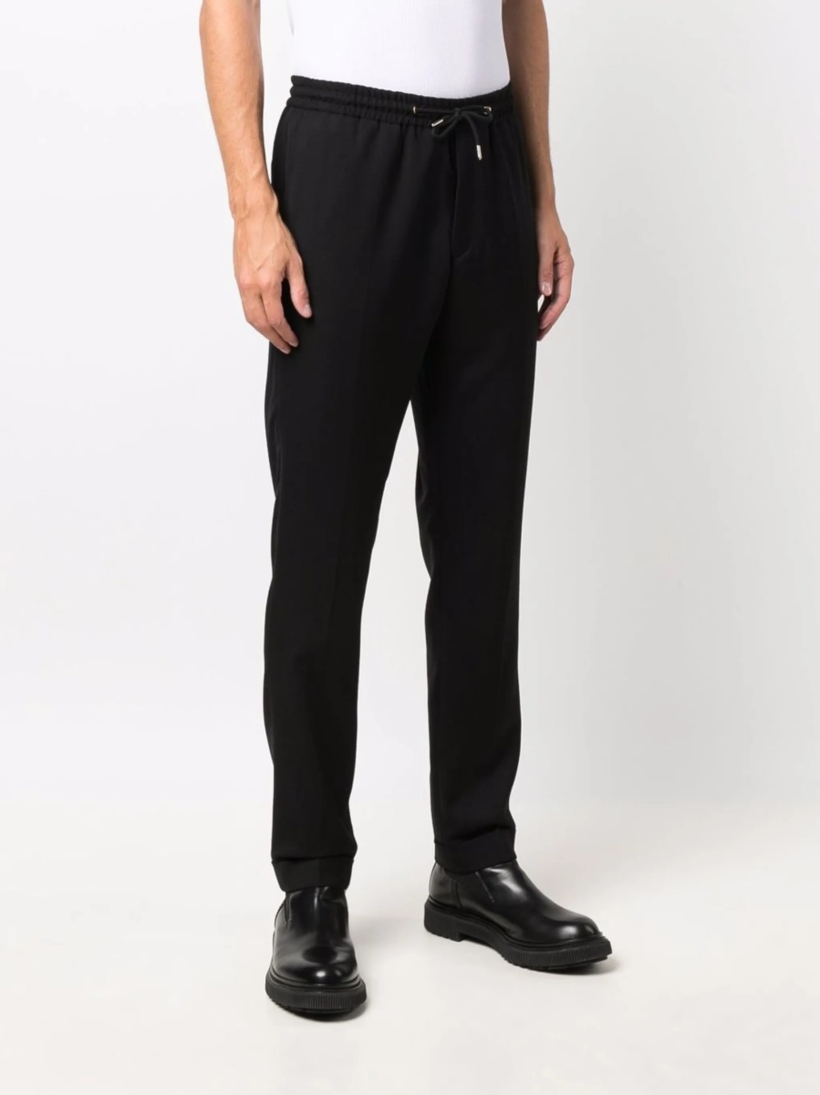 Pantaloni drepti Paul Smith negri din lana - Img 3