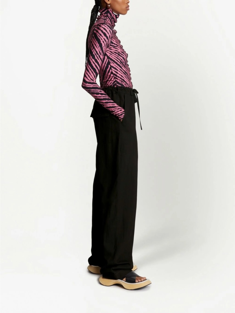 Pantaloni drepti PROENZA SCHOULER WHITE LABEL negri - Img 3