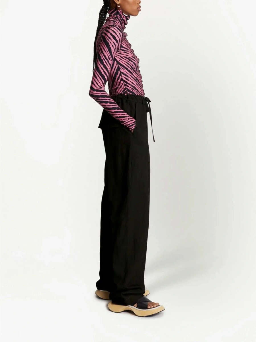 Pantaloni drepti PROENZA SCHOULER WHITE LABEL negri - Img 3
