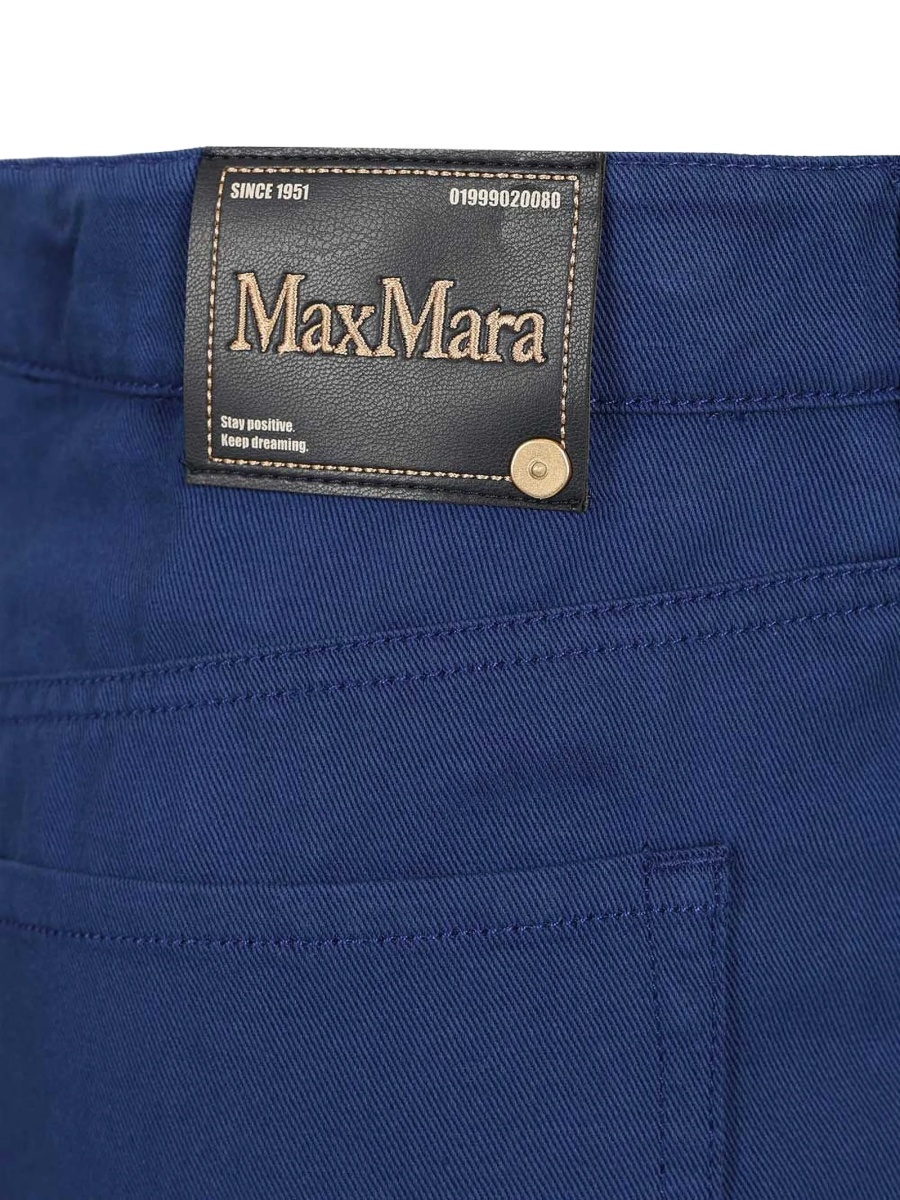 Pantaloni drepti S MaxMara albastri - Img 5