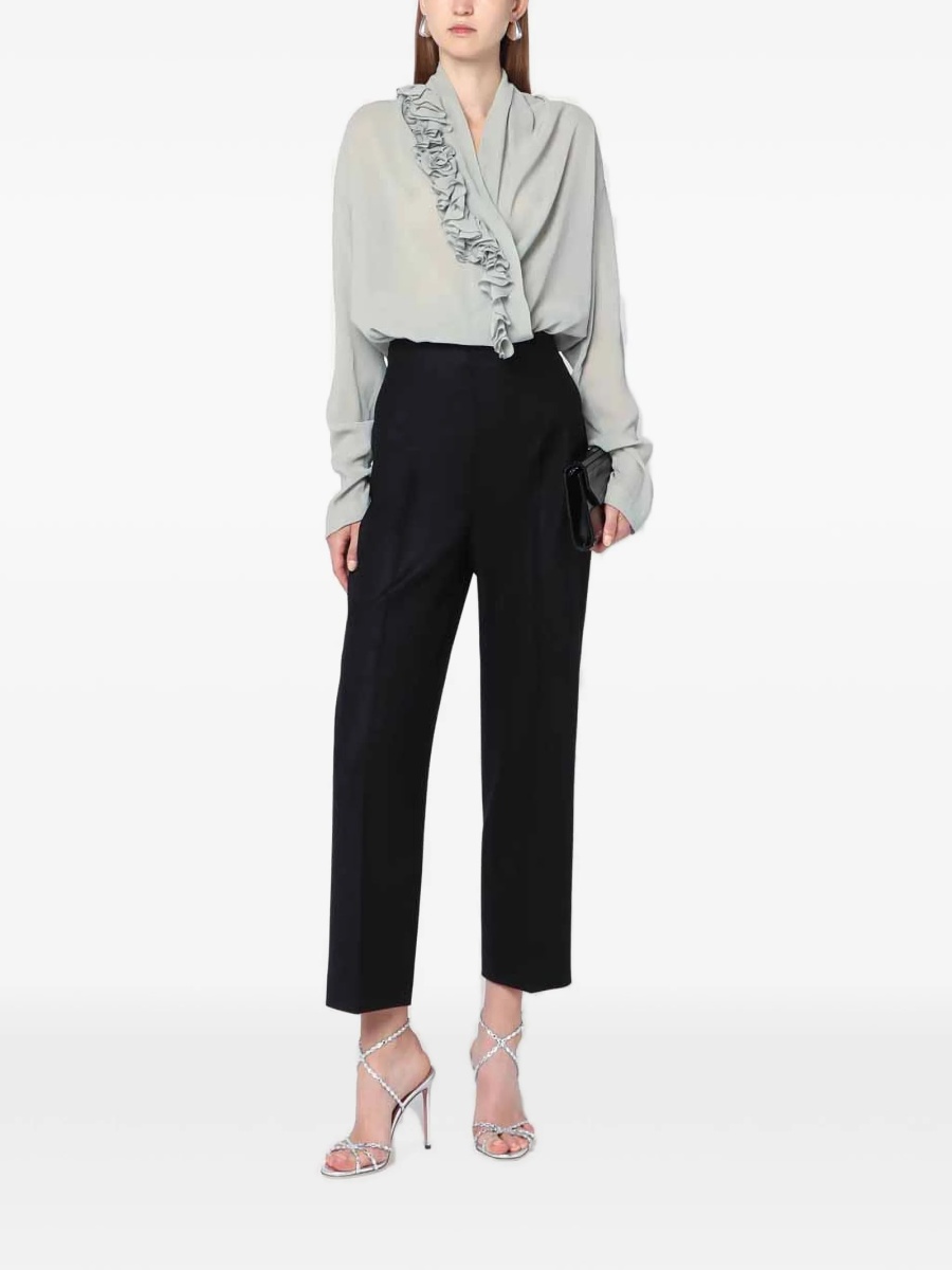 Pantaloni eleganti Alberta Ferretti negri - Img 2