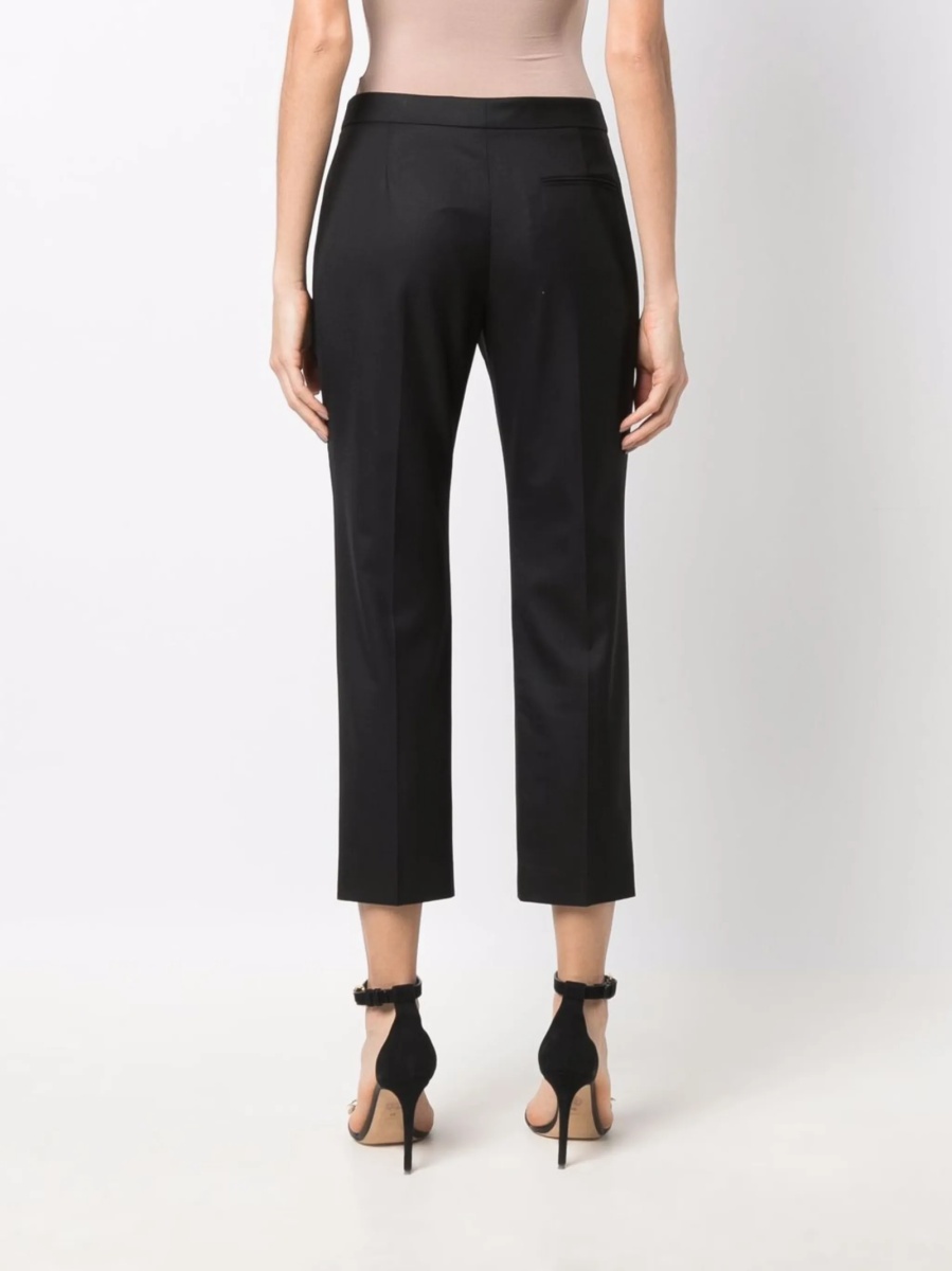 Pantaloni eleganti Alexander McQueen negri din lana - Img 4