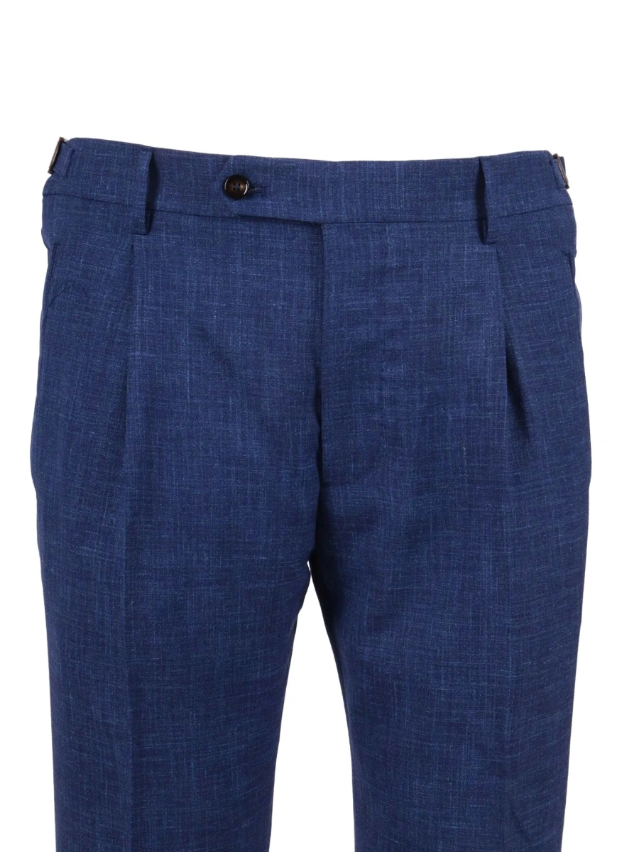 Pantaloni eleganti BerWich albastri - Img 3