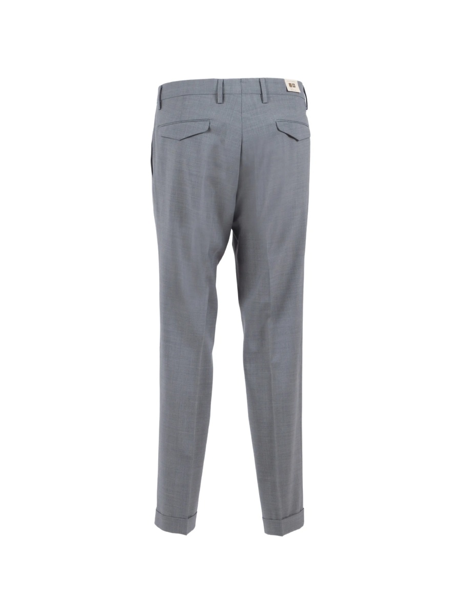 Pantaloni eleganti Briglia gri din material textil - Img 2
