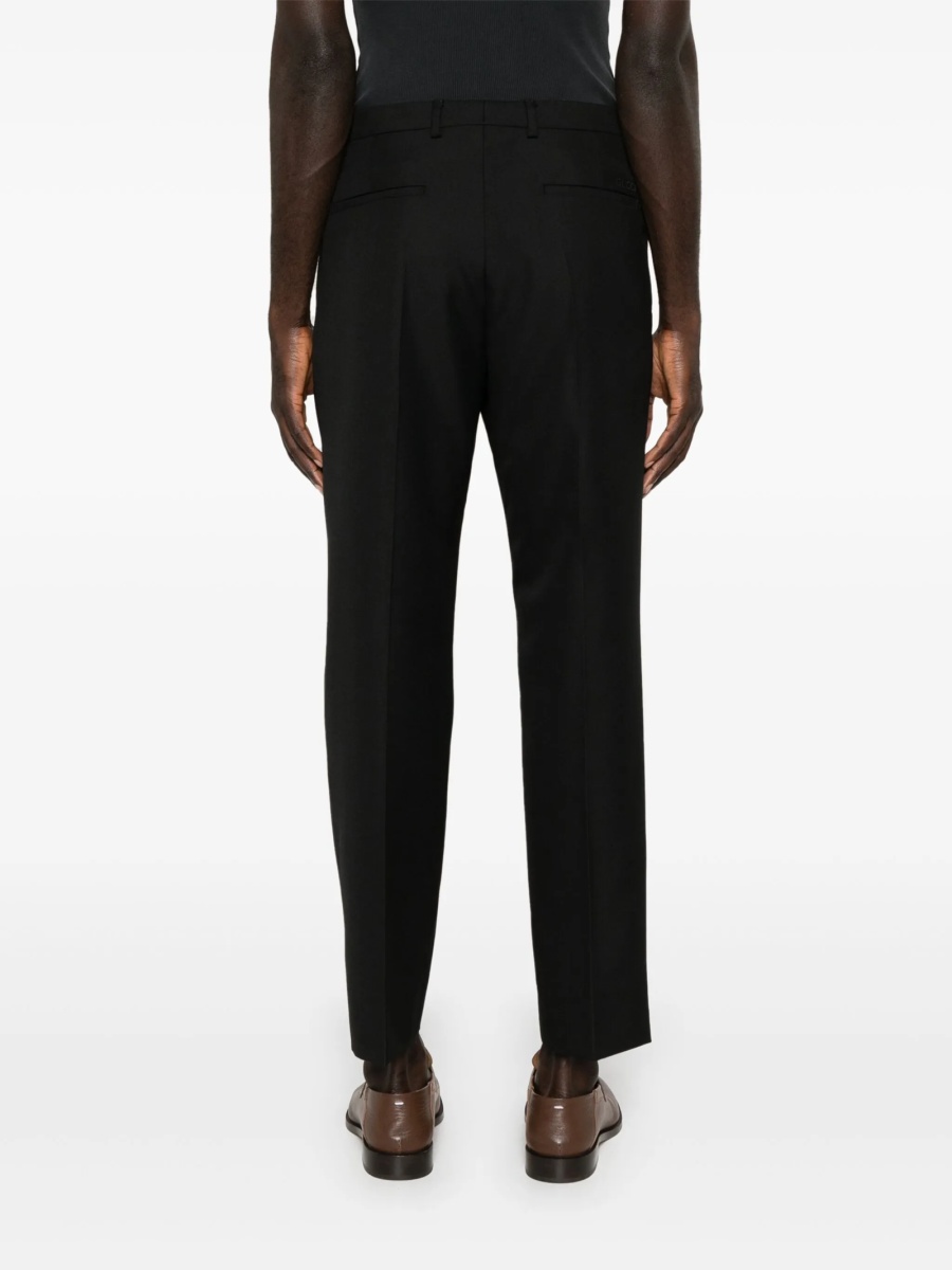 Pantaloni eleganti Gucci negri din lana si polyester - Img 4