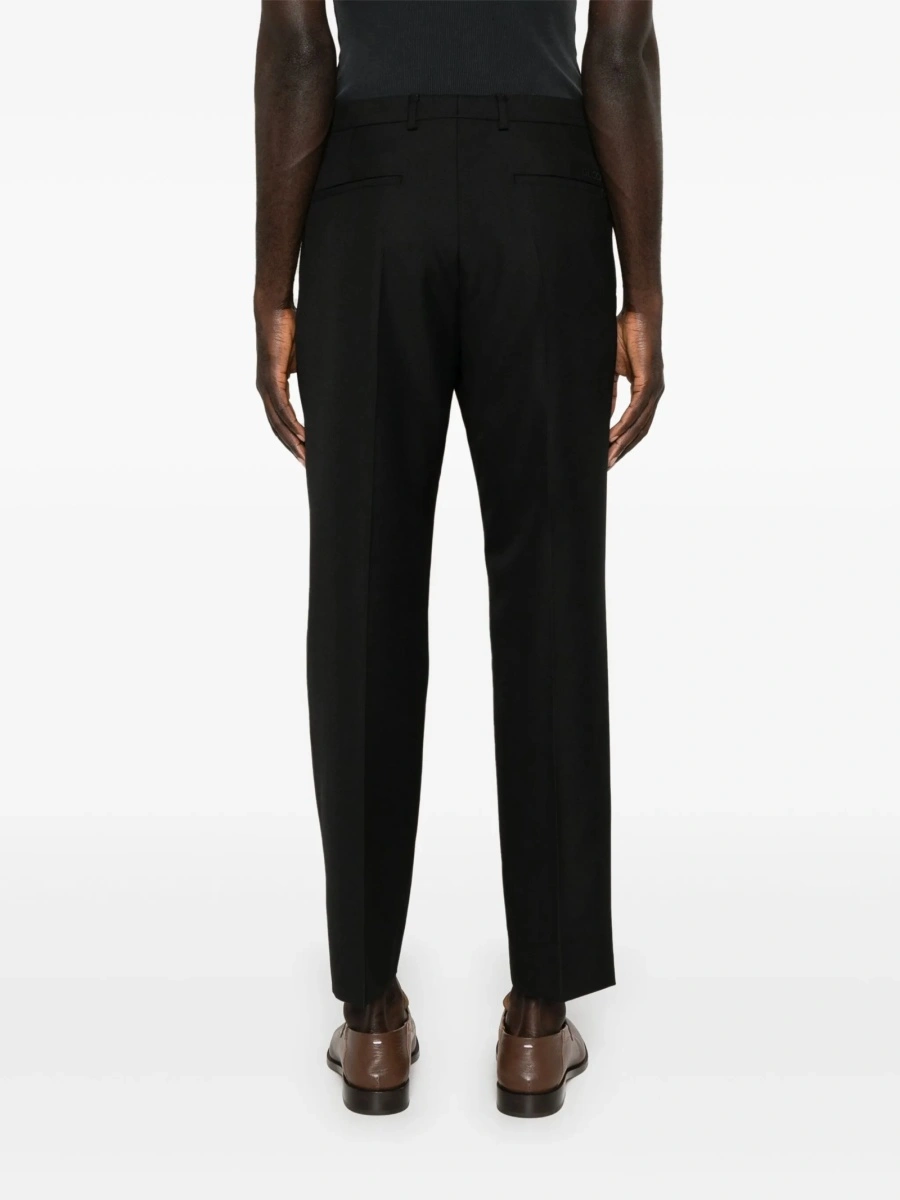Pantaloni eleganti Gucci negri din lana si polyester - Img 4