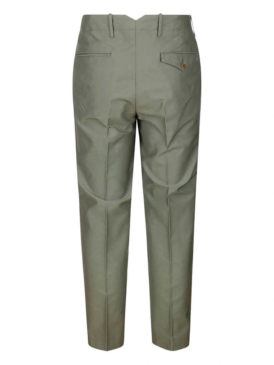 Pantaloni eleganti HINDUSTRIE verzi - Img 2