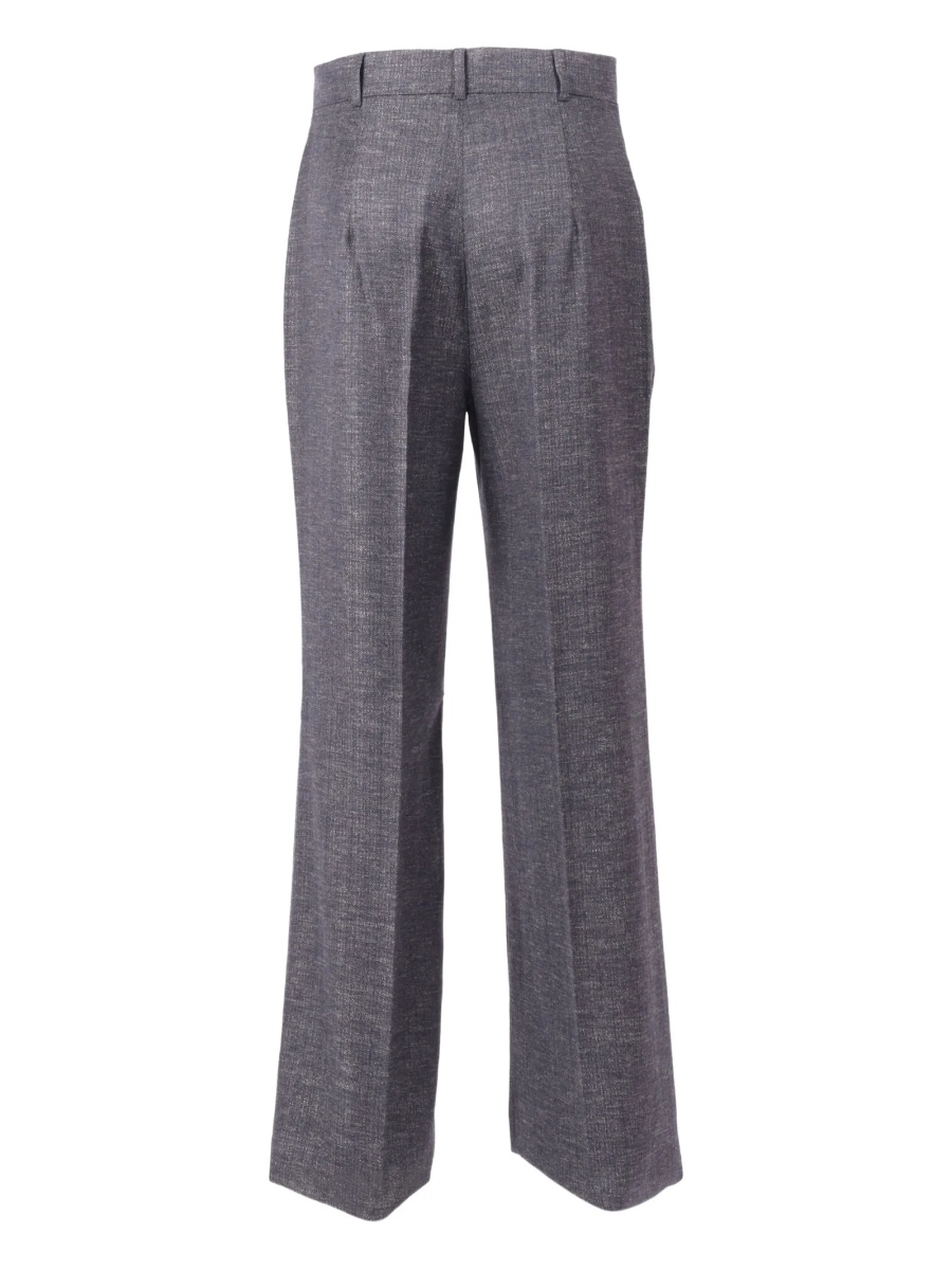 Pantaloni eleganti MaxMara Studio albastri - Img 2