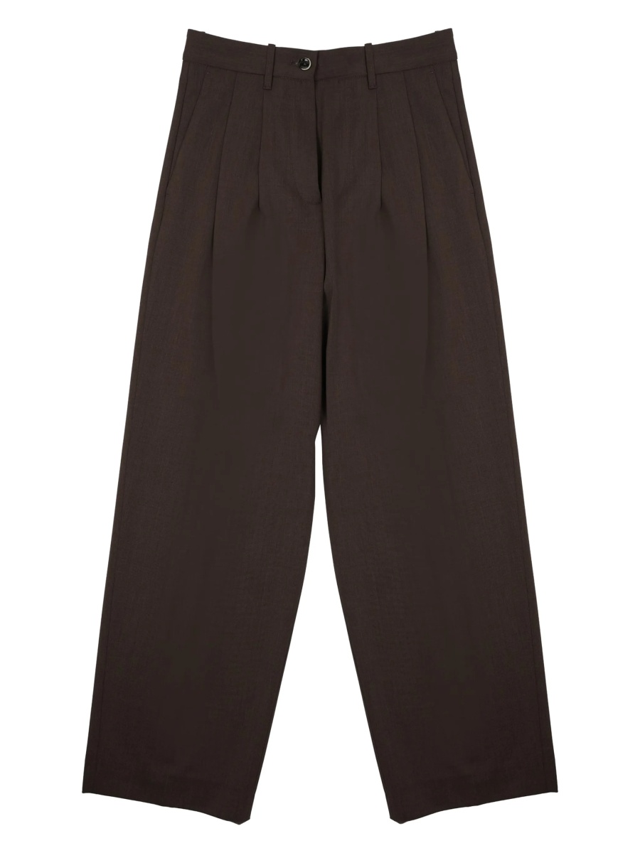 Pantaloni eleganti NINE:INTHE:MORNING maro - Img 2