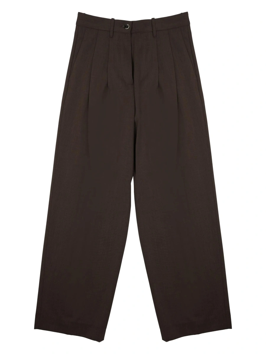 Pantaloni eleganti NINE:INTHE:MORNING maro - Img 2