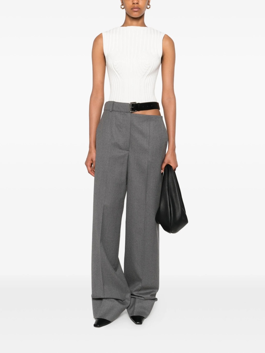 Pantaloni eleganti Stella McCartney gri - Img 2