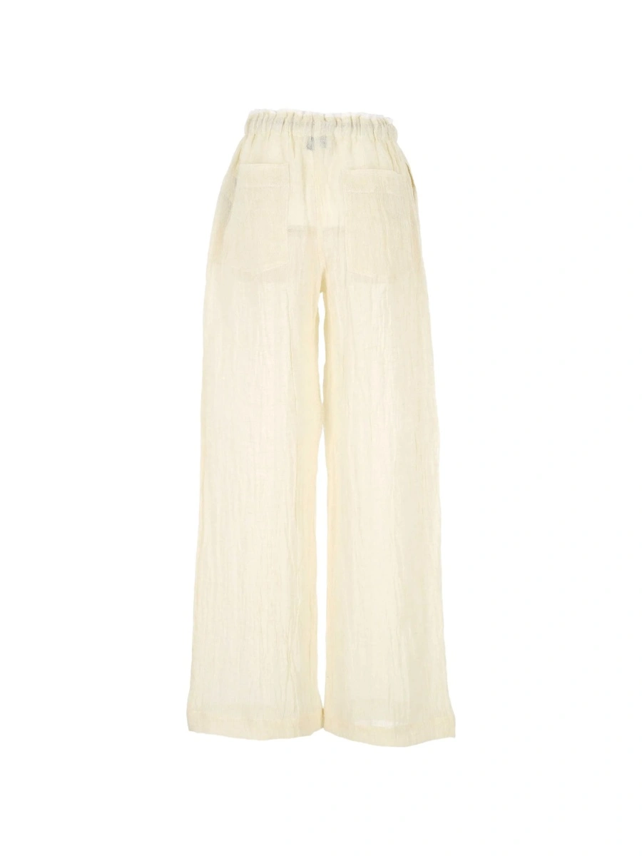 Pantaloni evazati 120% LINO neutri - Img 2