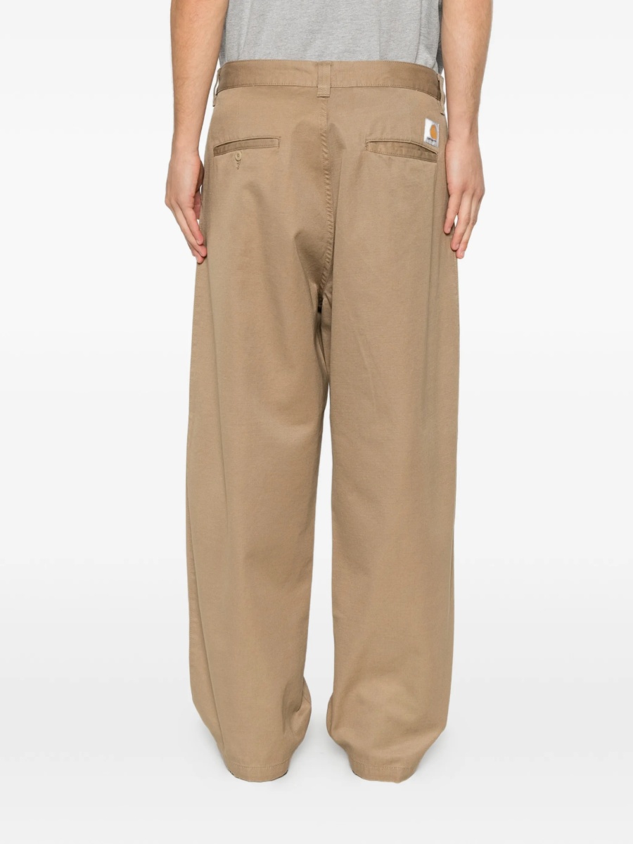 Pantaloni evazati Carhartt neutri din bumbac - Img 4