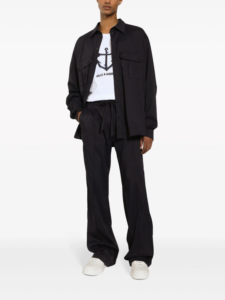 Pantaloni evazati Dolce &amp; Gabbana albastri - Img 2