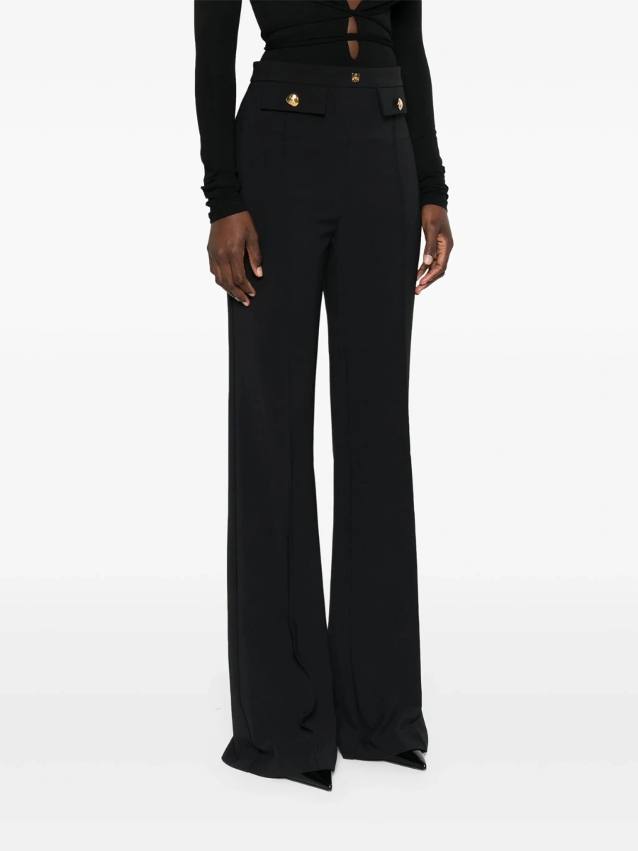 Pantaloni evazati Elisabetta Franchi negri - Img 3