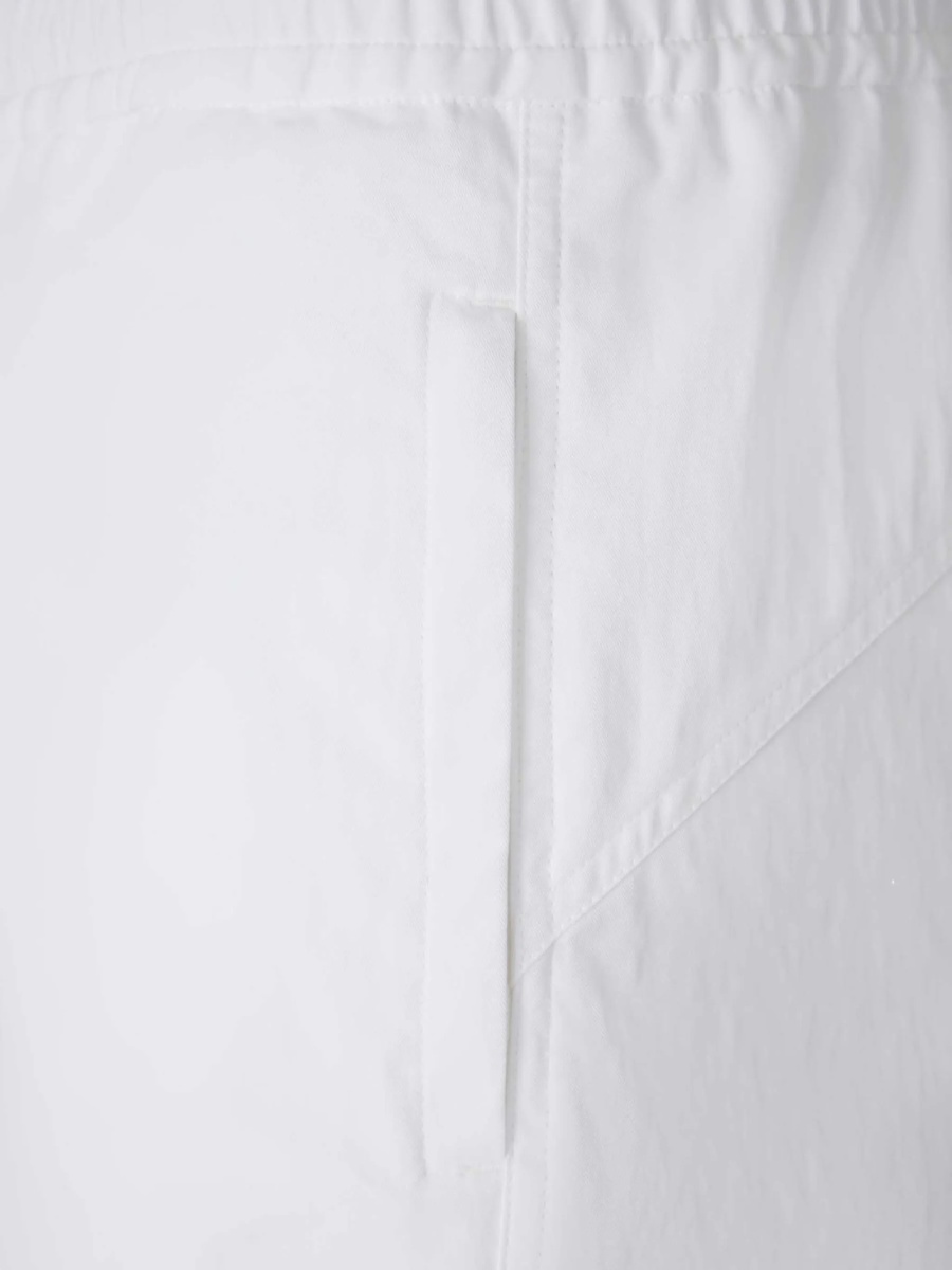 Pantaloni evazati Laminar albi - Img 5