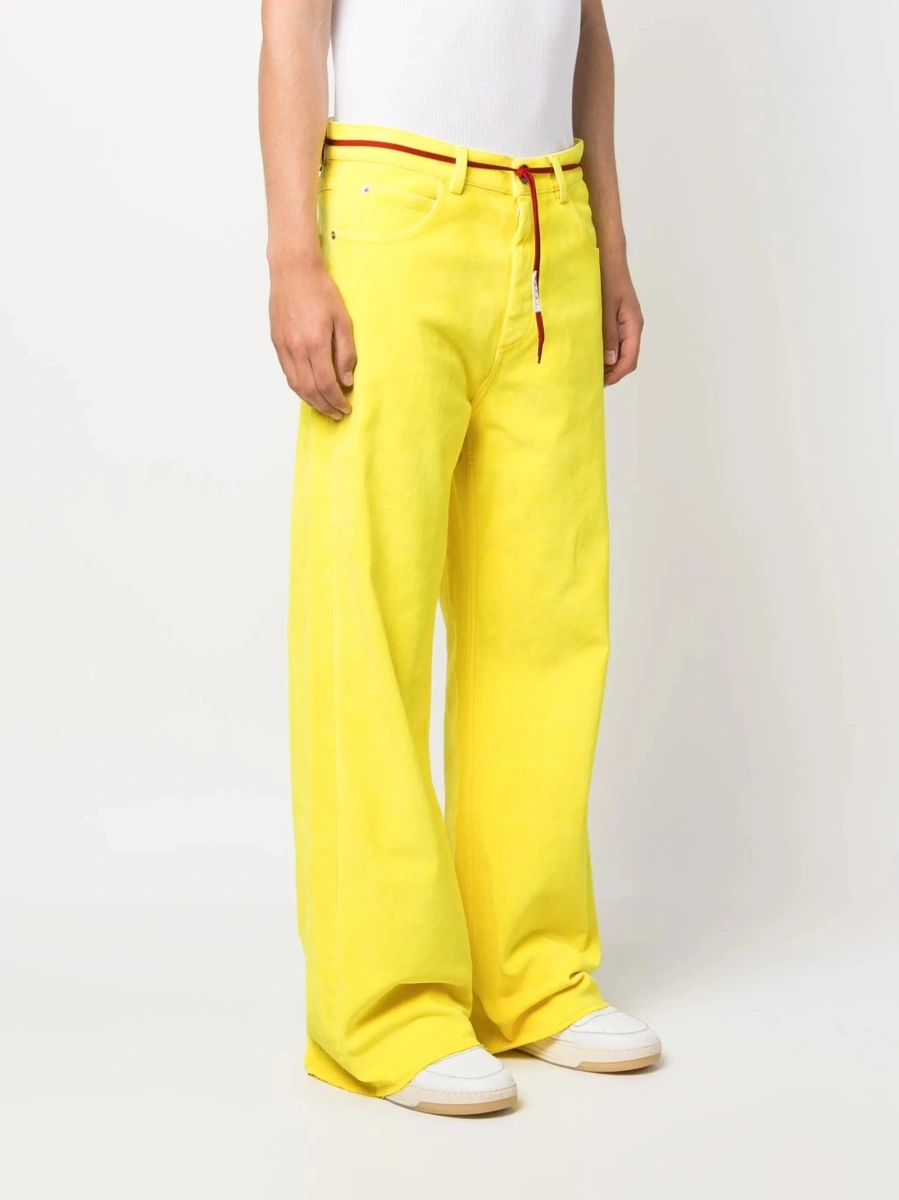 Pantaloni evazati Magil galbeni - Img 3