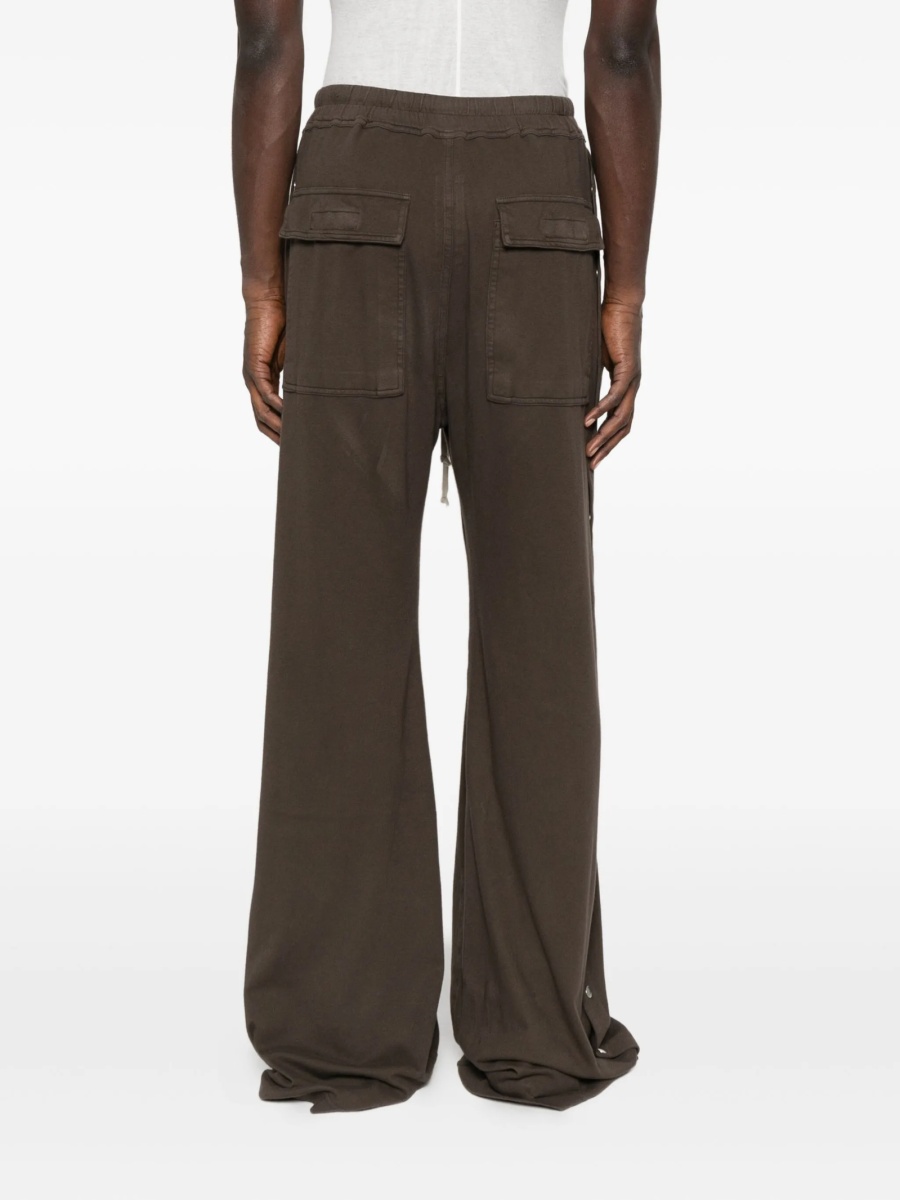 Pantaloni evazati Rick Owens maro - Img 4