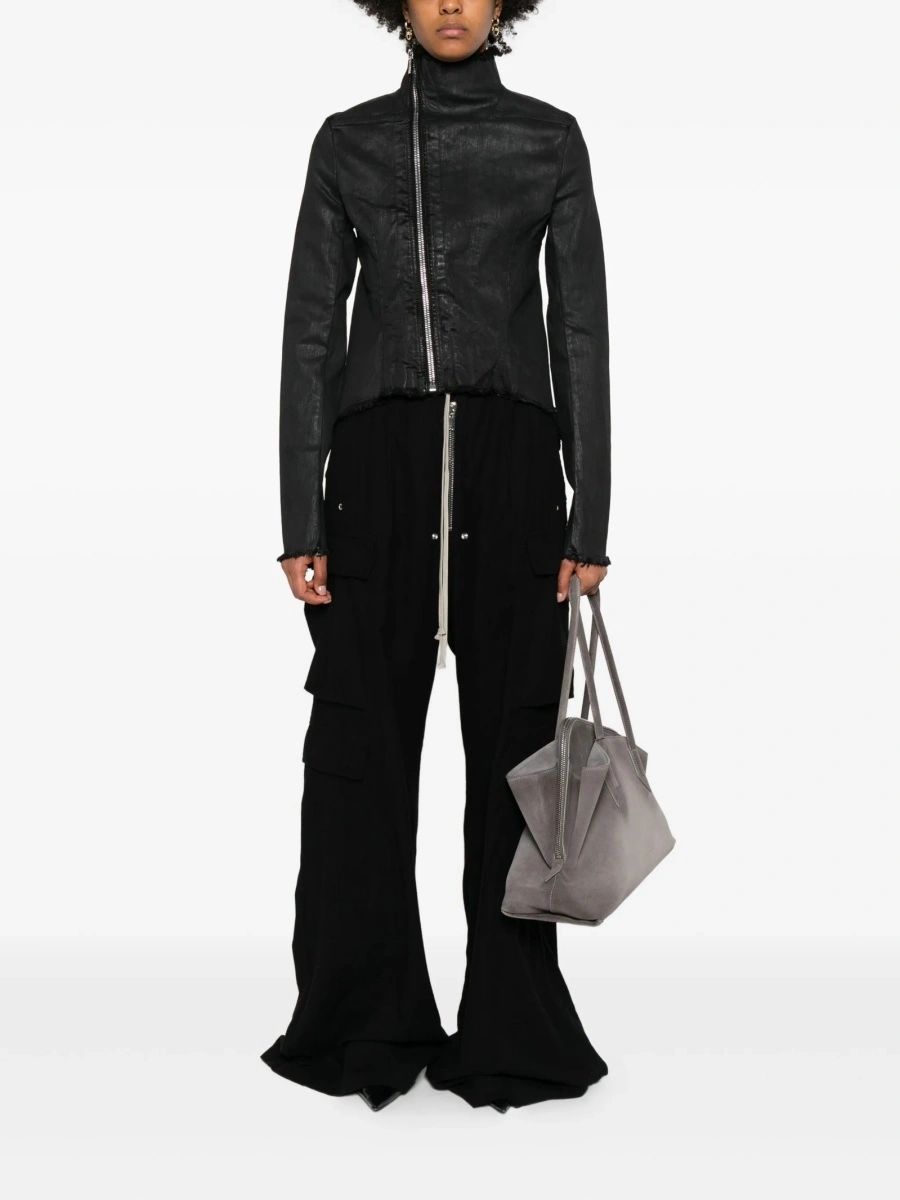 Pantaloni evazati Rick Owens negri - Img 2