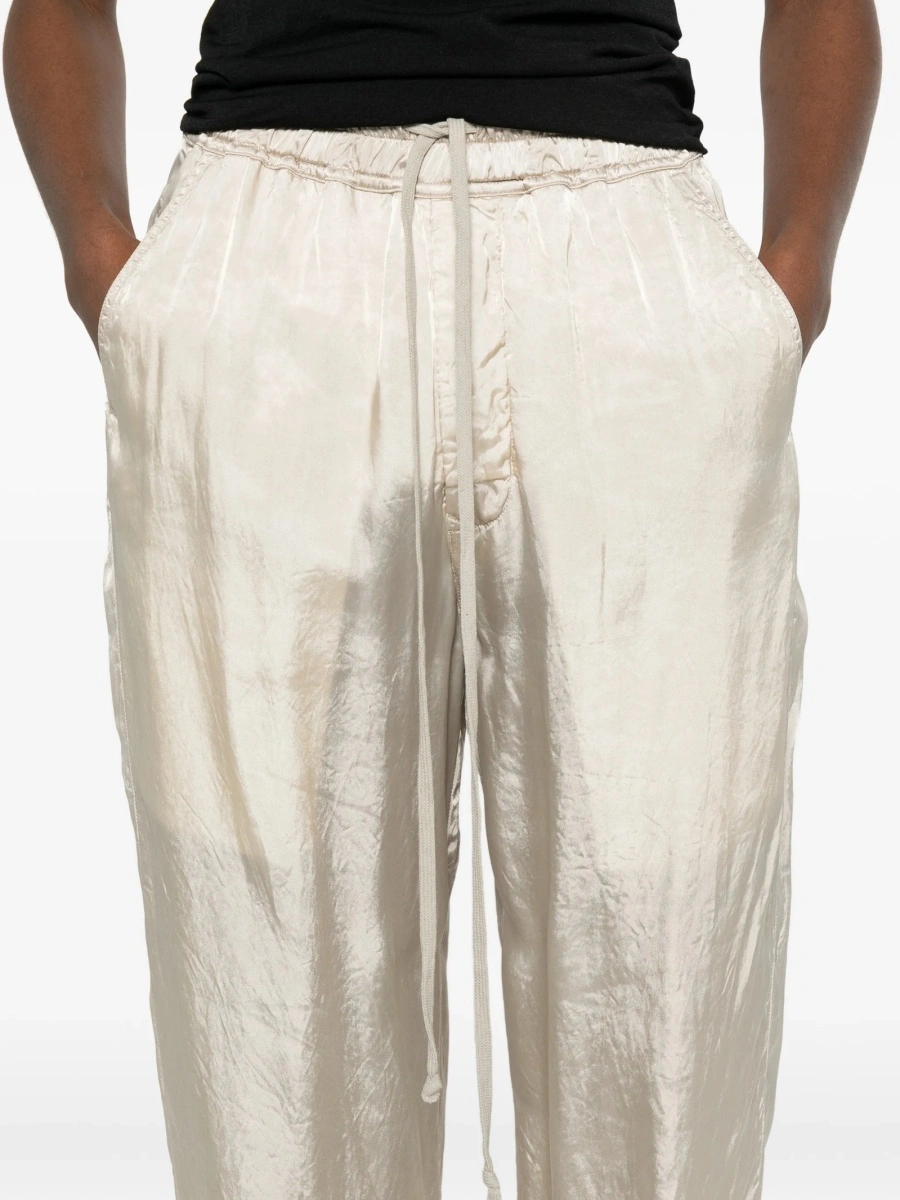 Pantaloni evazati Rick Owens neutri din cupru - Img 5