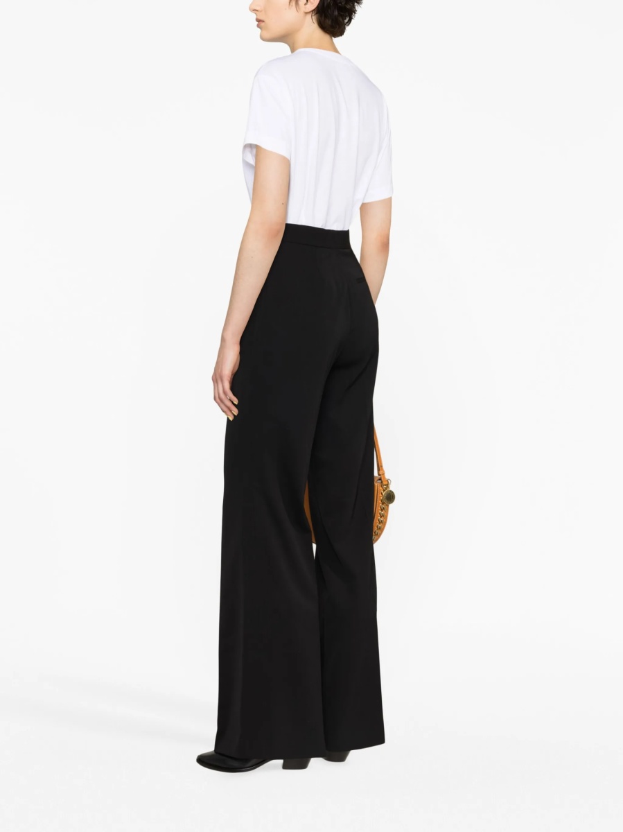 Pantaloni evazati Stella McCartney negri - Img 3