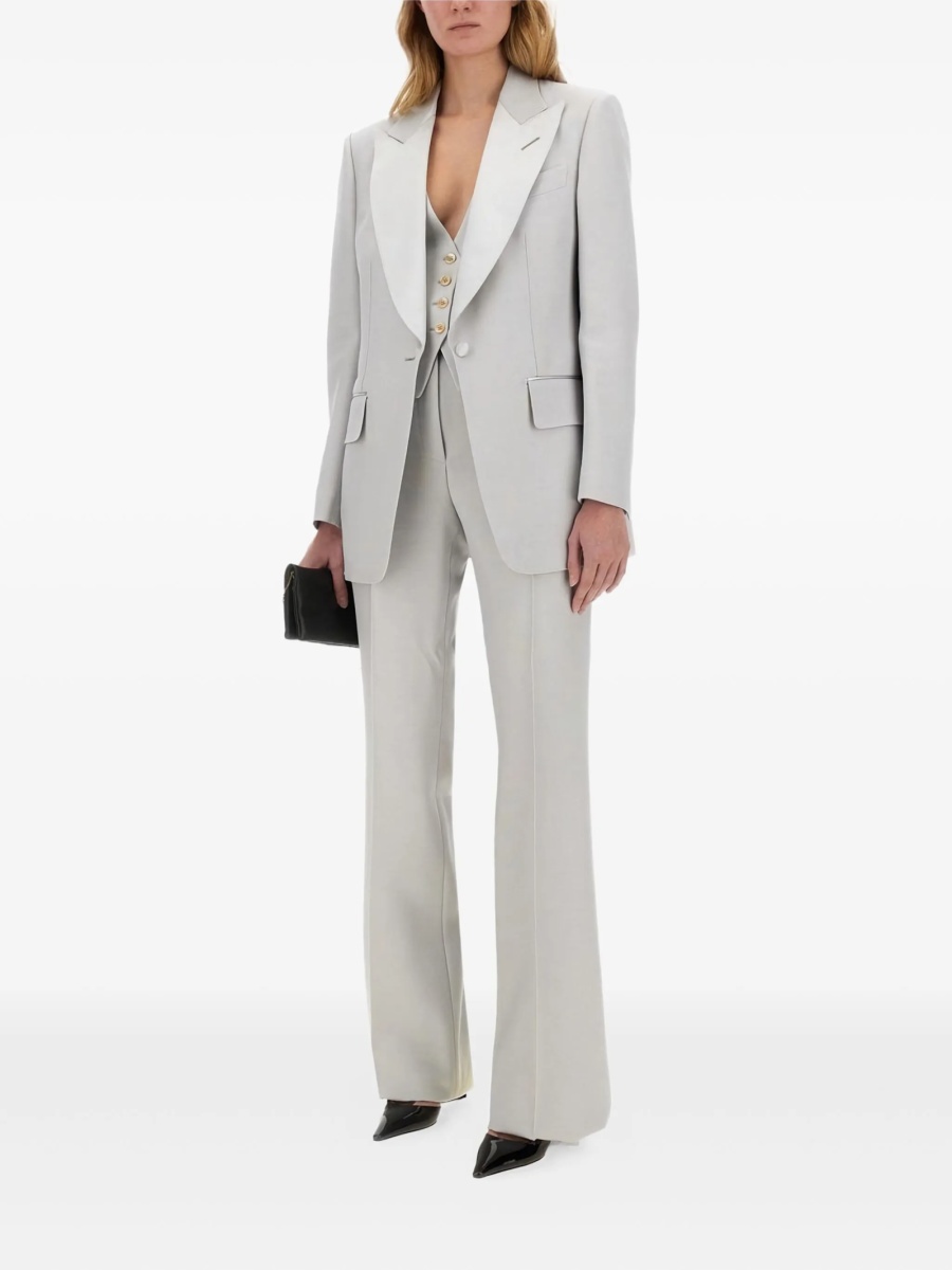 Pantaloni evazati Tom Ford gri - Img 2