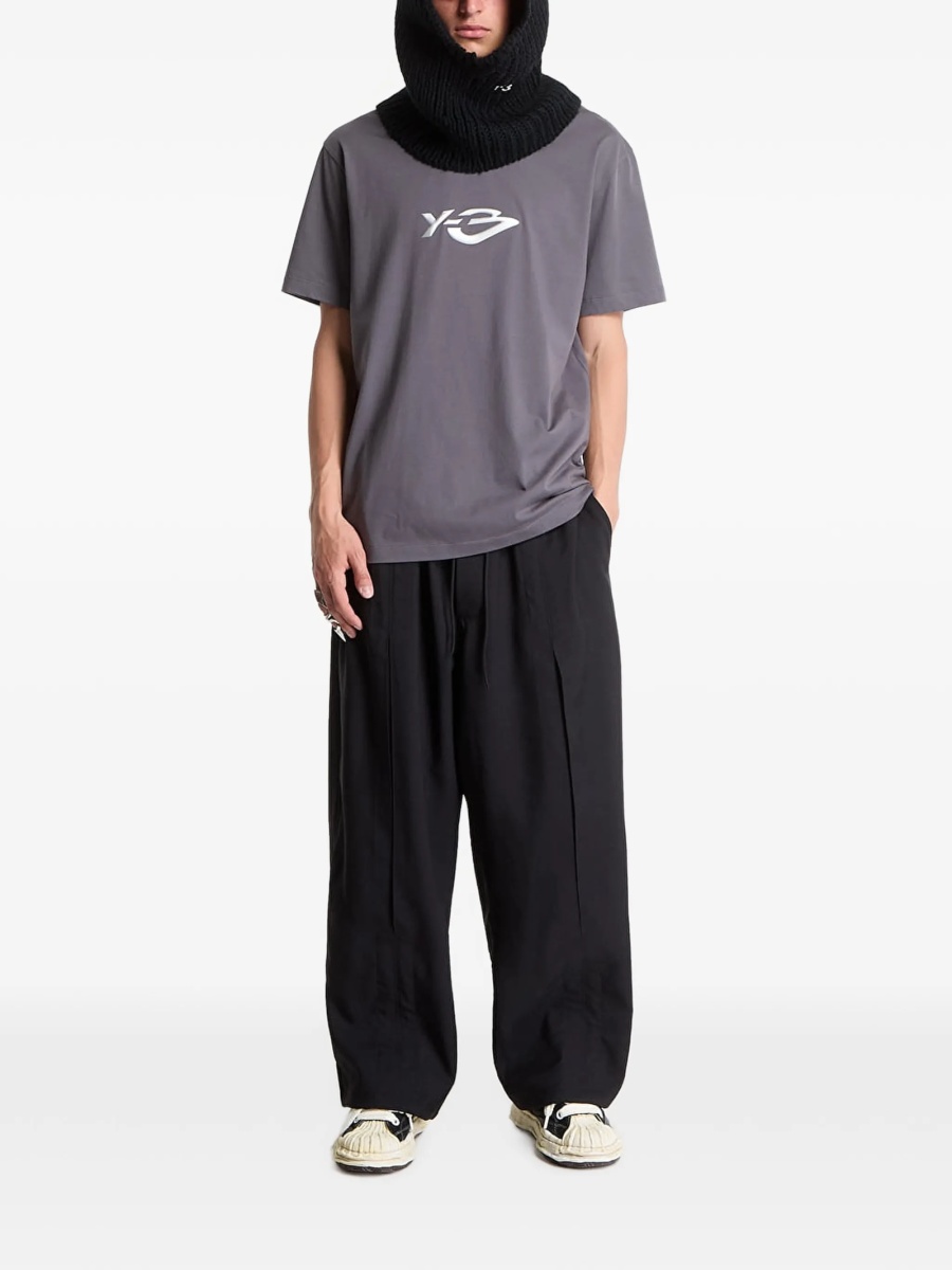 Pantaloni evazati Y-3 negri - Img 2