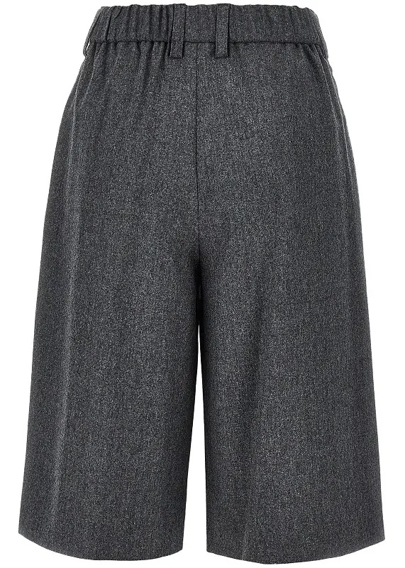 Pantaloni Flannel shorts with darts - Img 3
