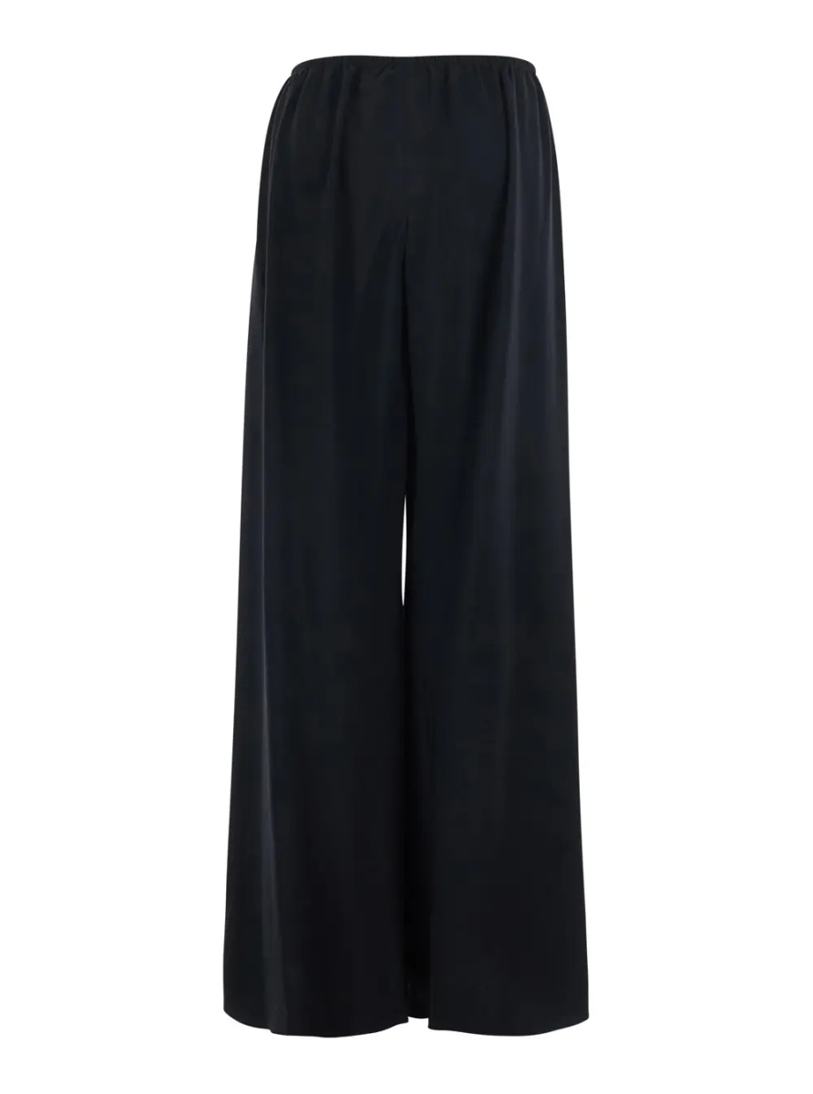 Pantaloni 'GALA' black pants with elasticated waist and wide leg in wool Women - Img 2