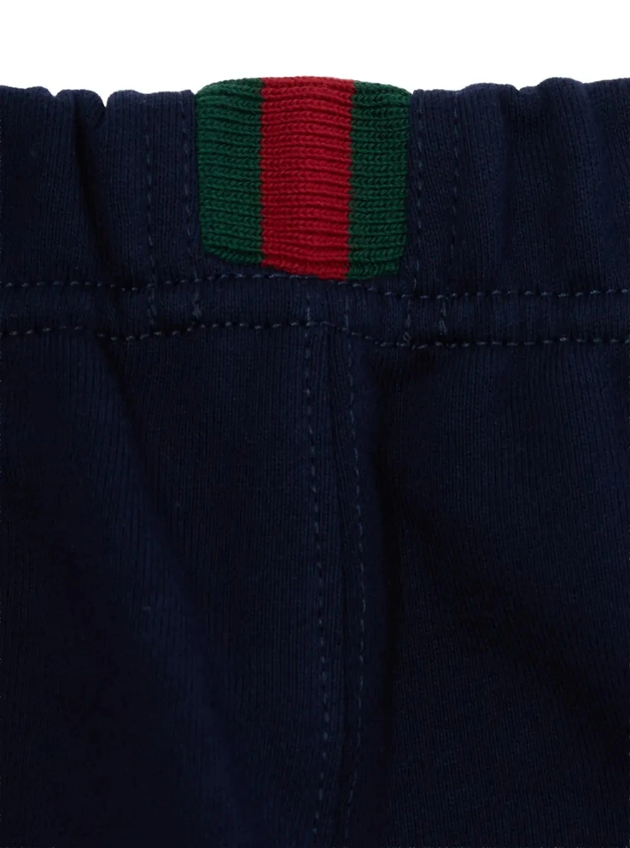 Pantaloni Gucci albastri din bumbac - Img 3