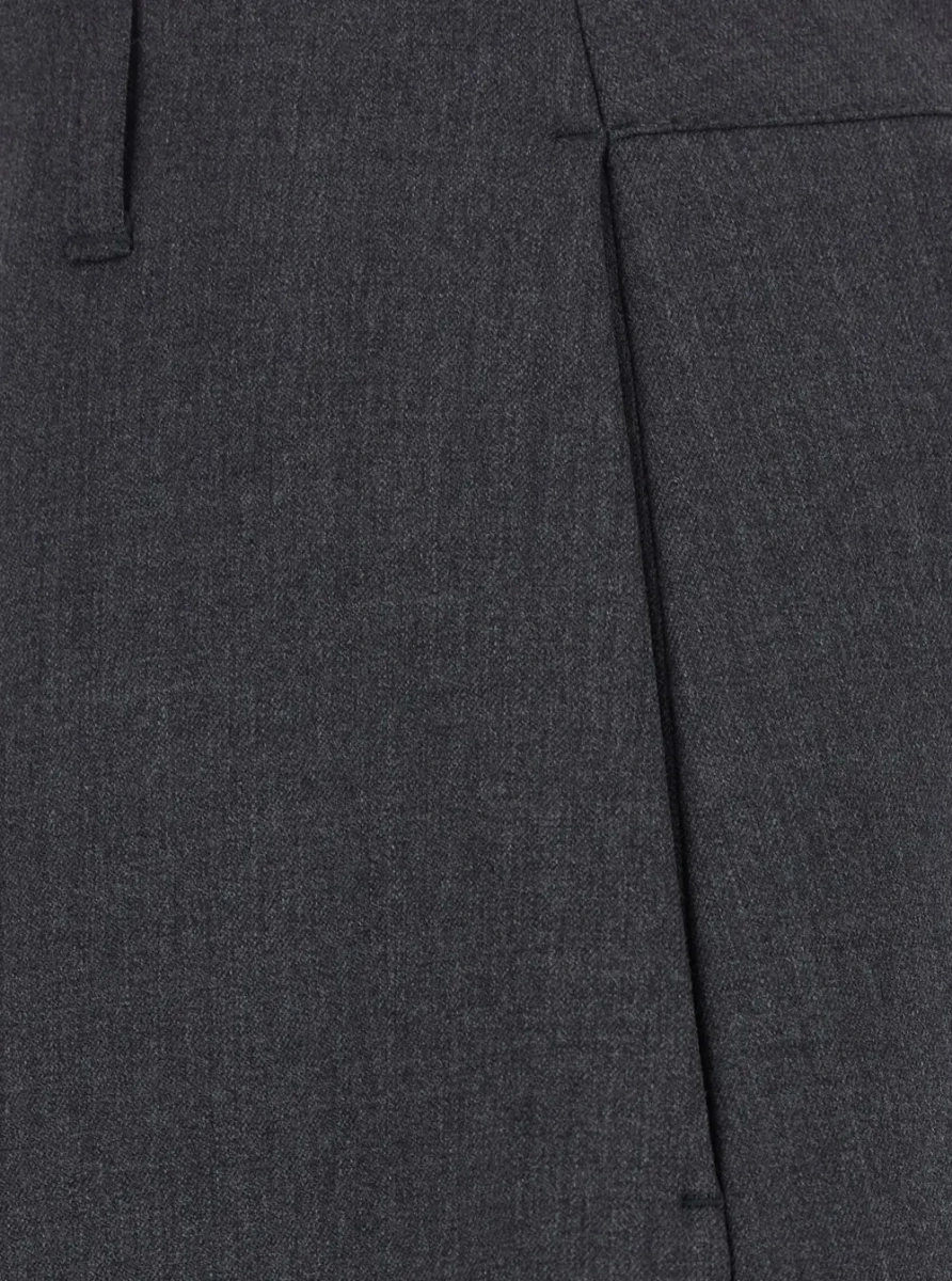 Pantaloni LE PANTALON OVALO is a pair of pants with pockets and front closure in gray for women - Img 3