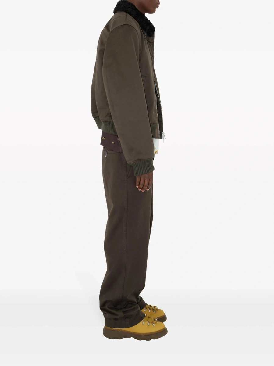 Pantaloni loose fit Burberry maro - Img 3