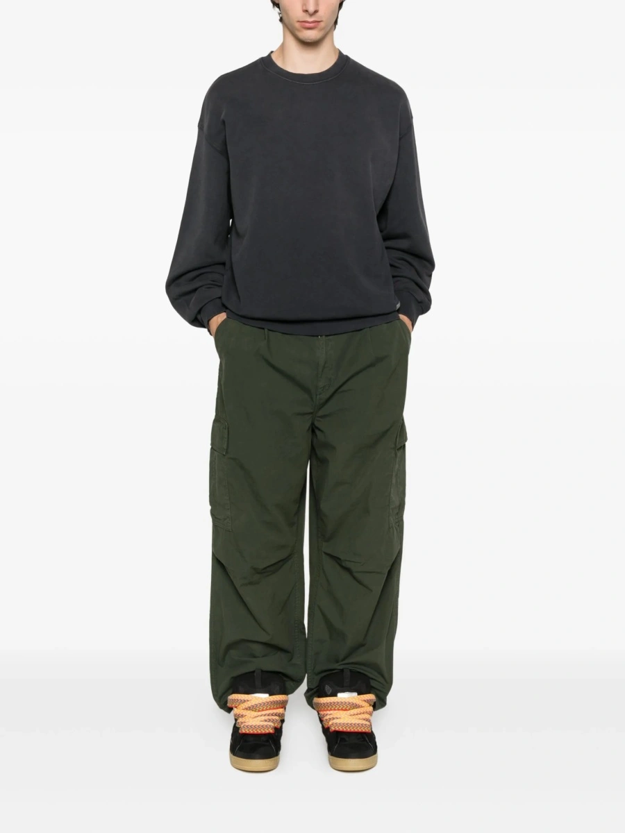 Pantaloni loose fit Carhartt verzi din bumbac - Img 2