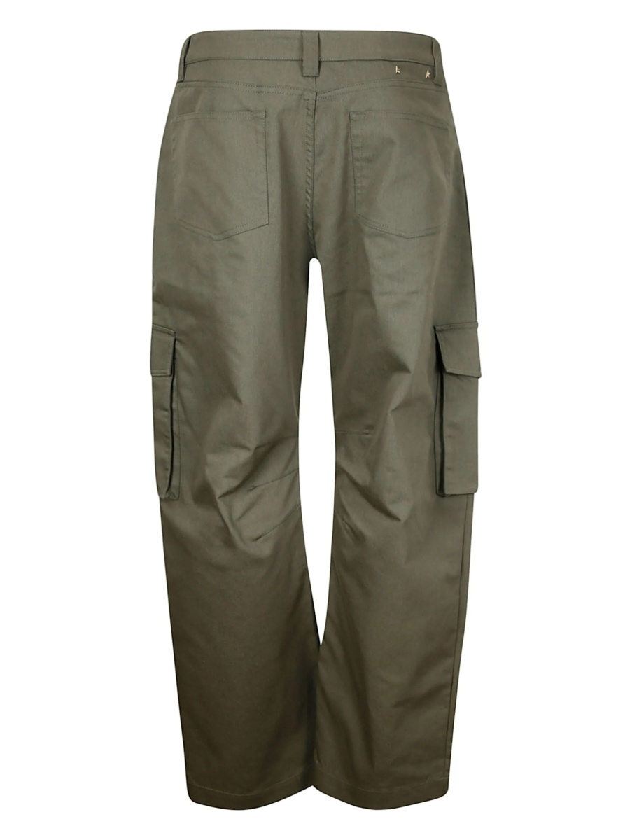 Pantaloni loose fit Golden Goose star verzi - Img 2