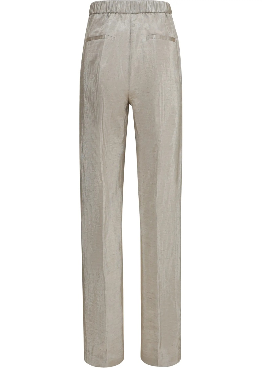 Pantaloni Lurex Pants in tweed with micro sequins and shimmering thread - Img 2