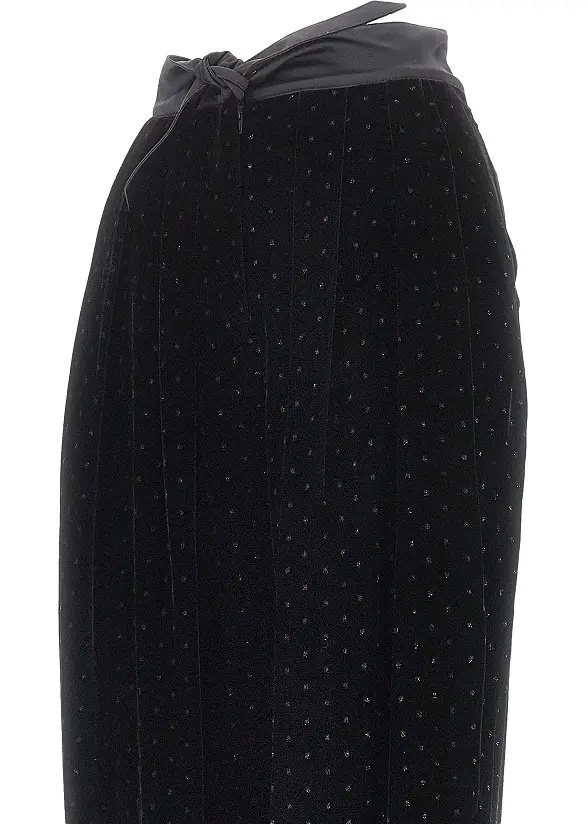 Pantaloni Lurex polka-dot velvet pants - Img 2