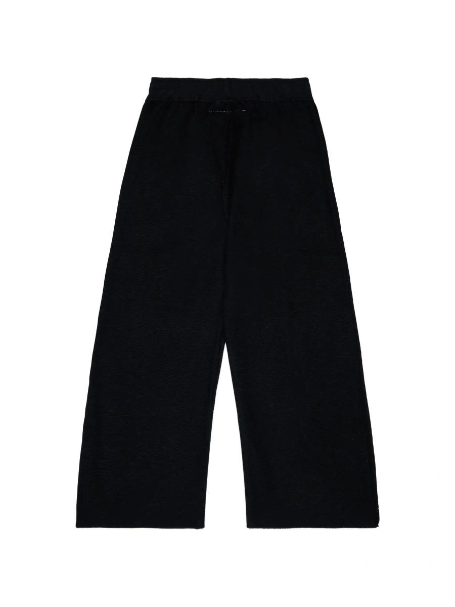 Pantaloni MM6 MAISON MARGIELA KIDS negri din bumbac - Img 4