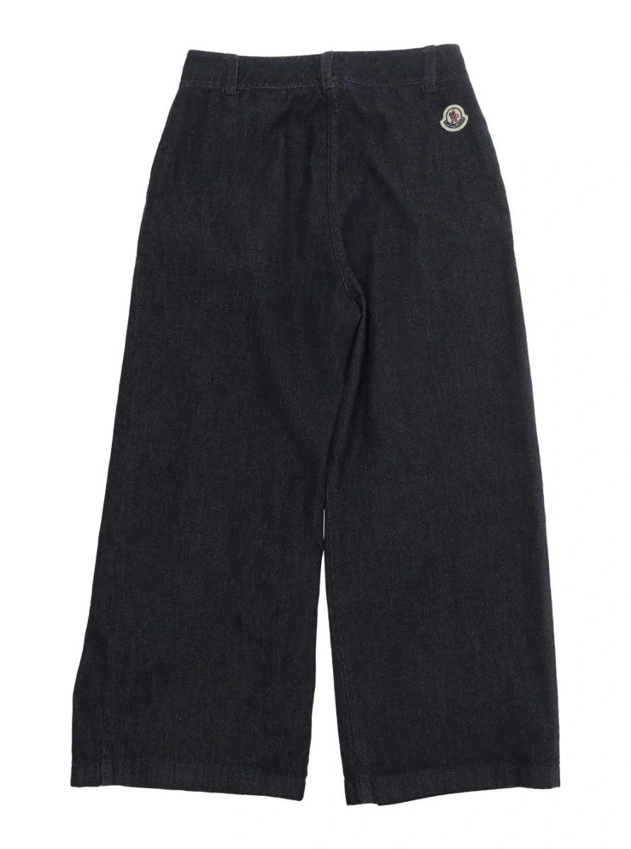 Pantaloni Moncler albastri din bumbac - Img 2