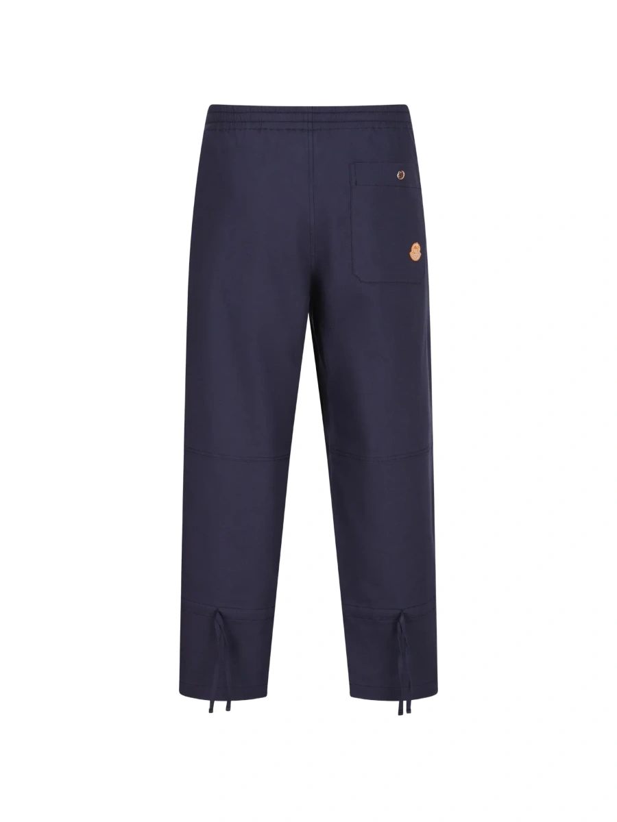 Pantaloni Moncler Genius albastri din bumbac - Img 4