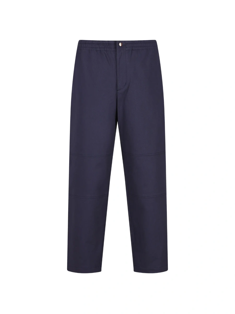 Pantaloni Moncler Genius albastri din bumbac - Img 7