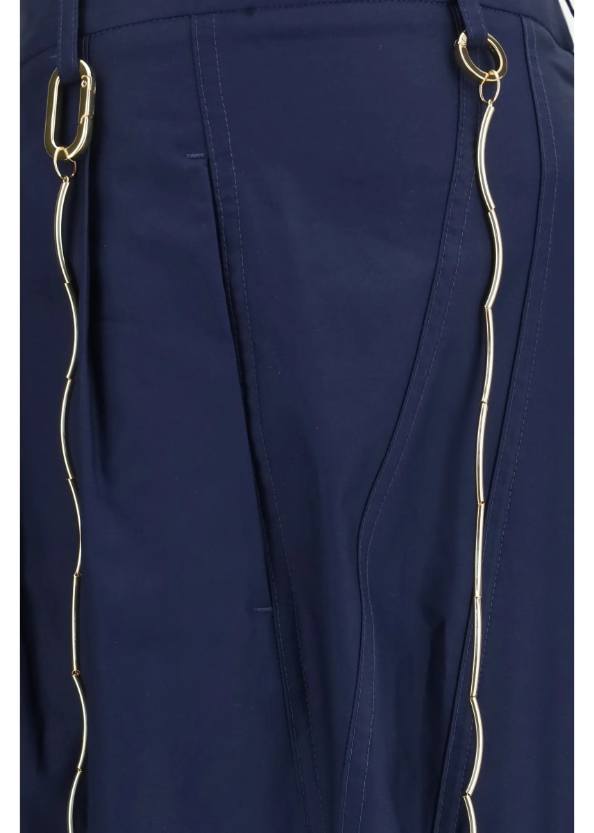 Pantaloni Phebe chain adorned wide-leg Pants - Img 3