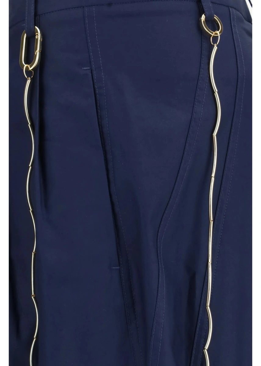 Pantaloni Phebe chain adorned wide-leg Pants - Img 3