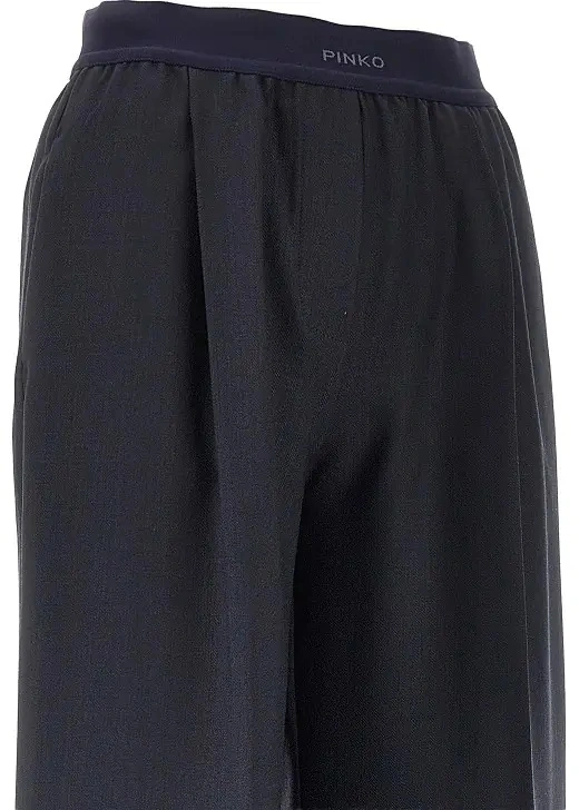 Pantaloni Pinko albastri din lana - Img 2