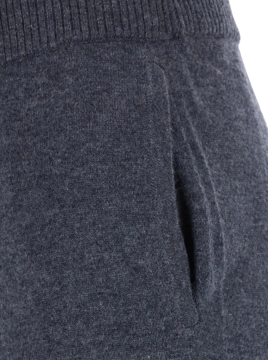 Pantaloni Pinko gri din lana si casmir - Img 3