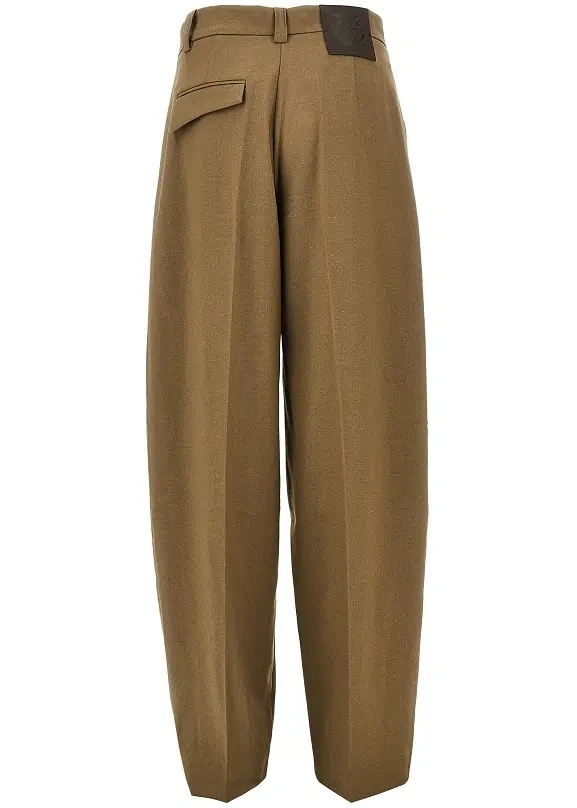 Pantaloni Pinko verzi din lana - Img 3